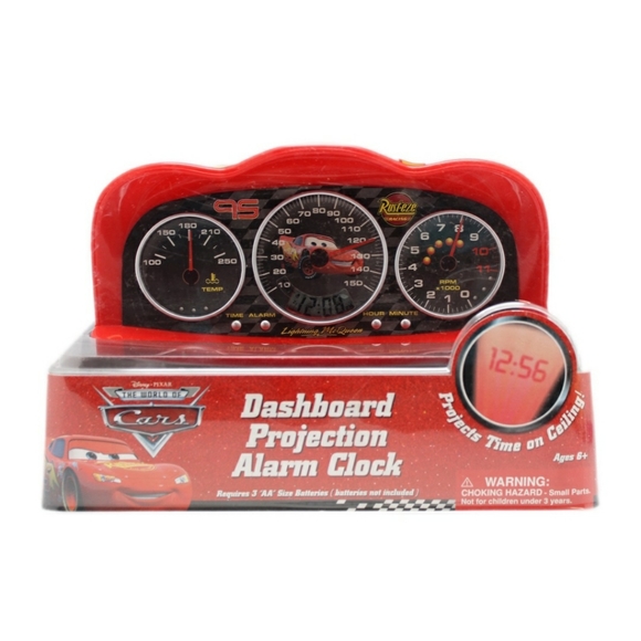 NEW Disney Pixar Cars Lightning McQueen Alarm Clock Projects Time on Ceiling - Picture 7 of 7